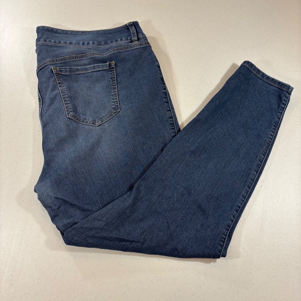 Torrid Womens 22T Super Stretch Jegging Blue Denim High Rise Triple Button Jeans